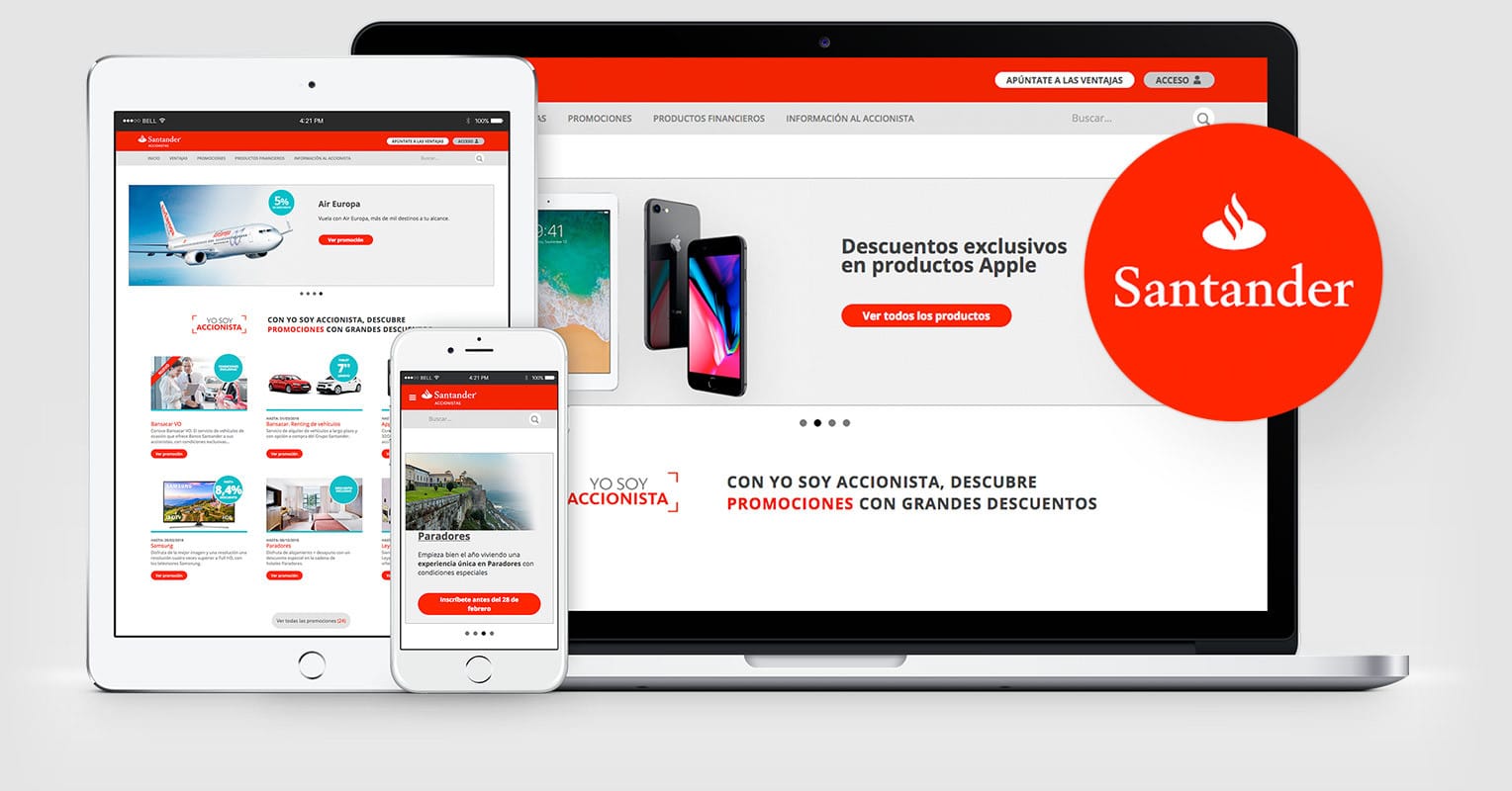 Desarrollo Web Yo Soy Accionista del Banco Santander