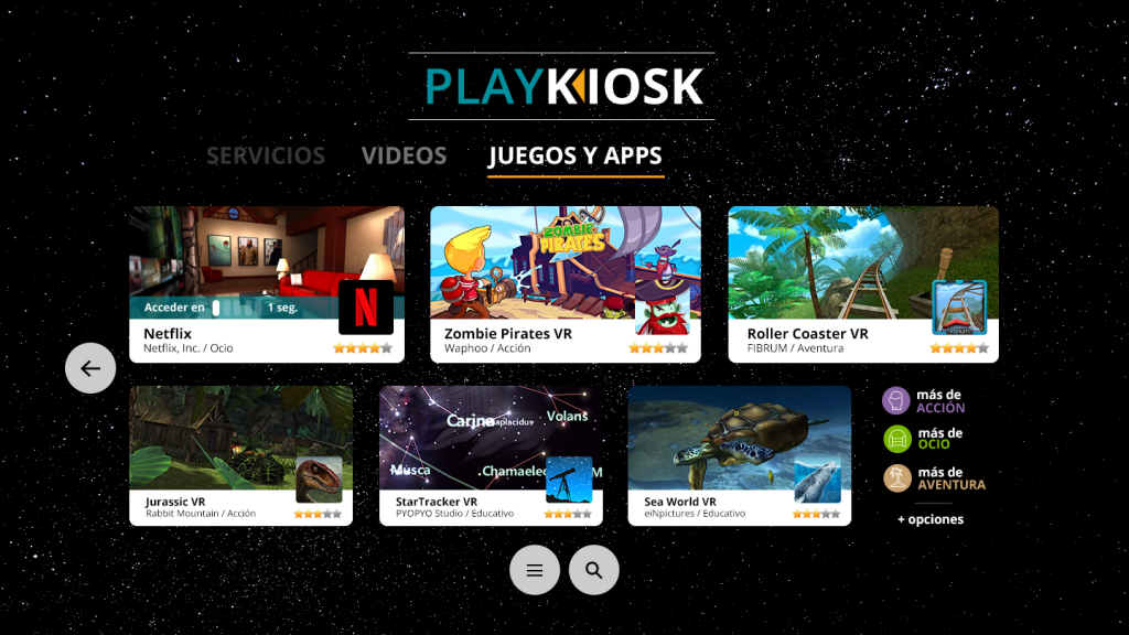 Diseño Web PlayKiosk y VR