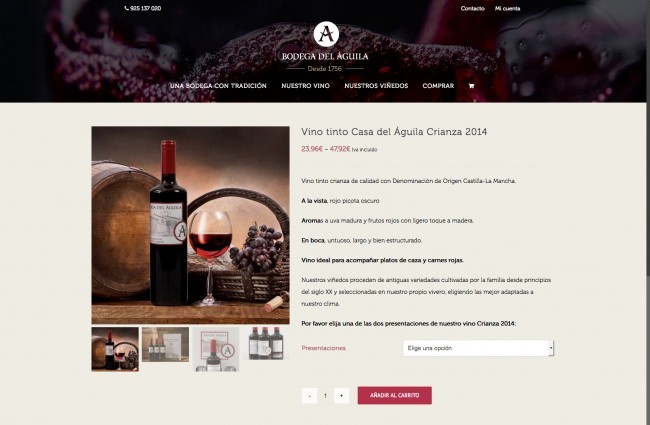 Diseño Ecommerce Bodega Del Aguila