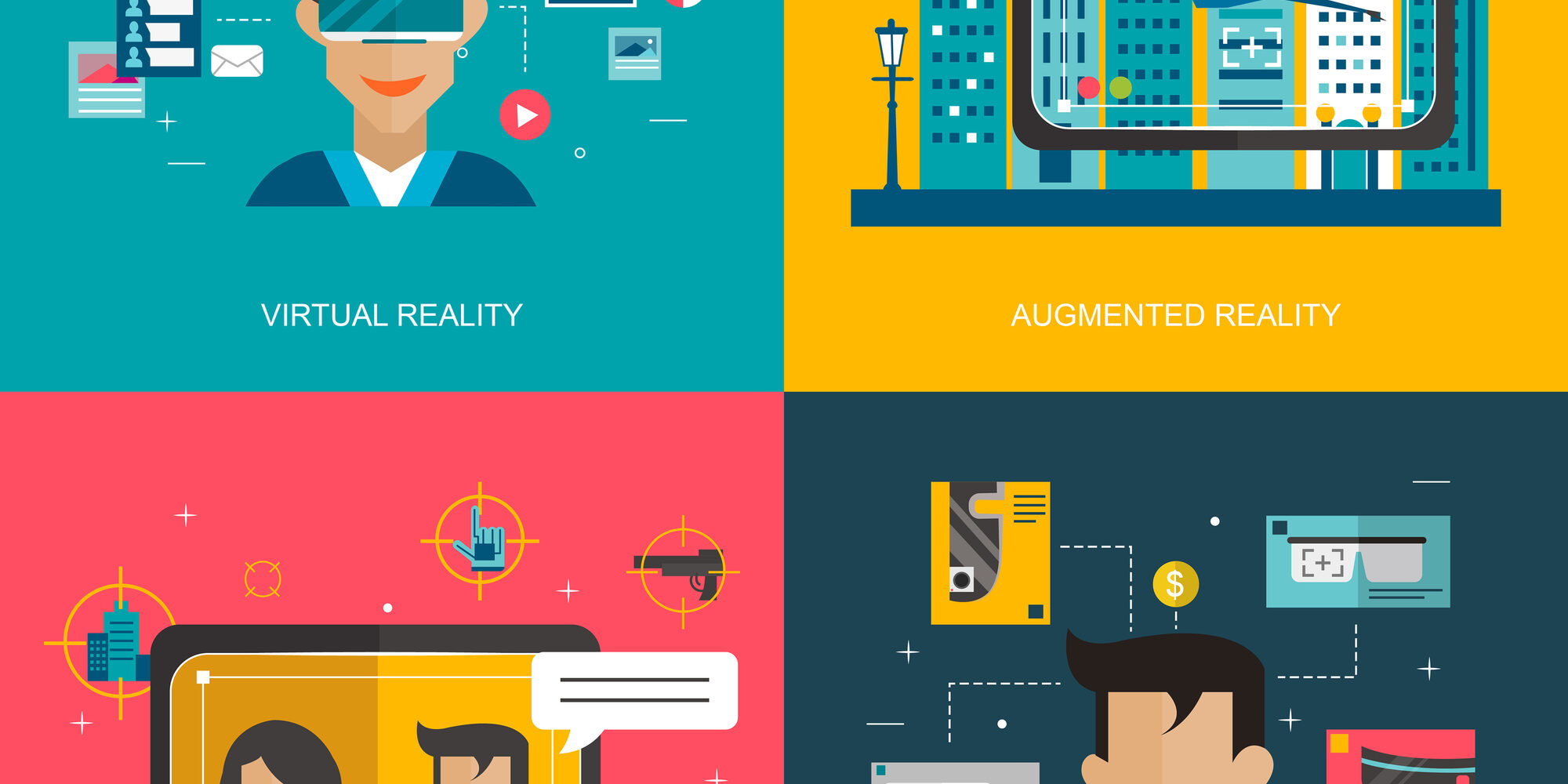 virtual reality concept collection